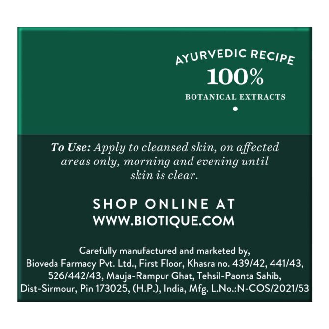 Boutique Anti-Acne Cream Bio Winter Green Spot Correcting - 15g - Image 3