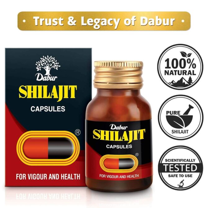 Dabur Shilajit Ayurvedic Capsules